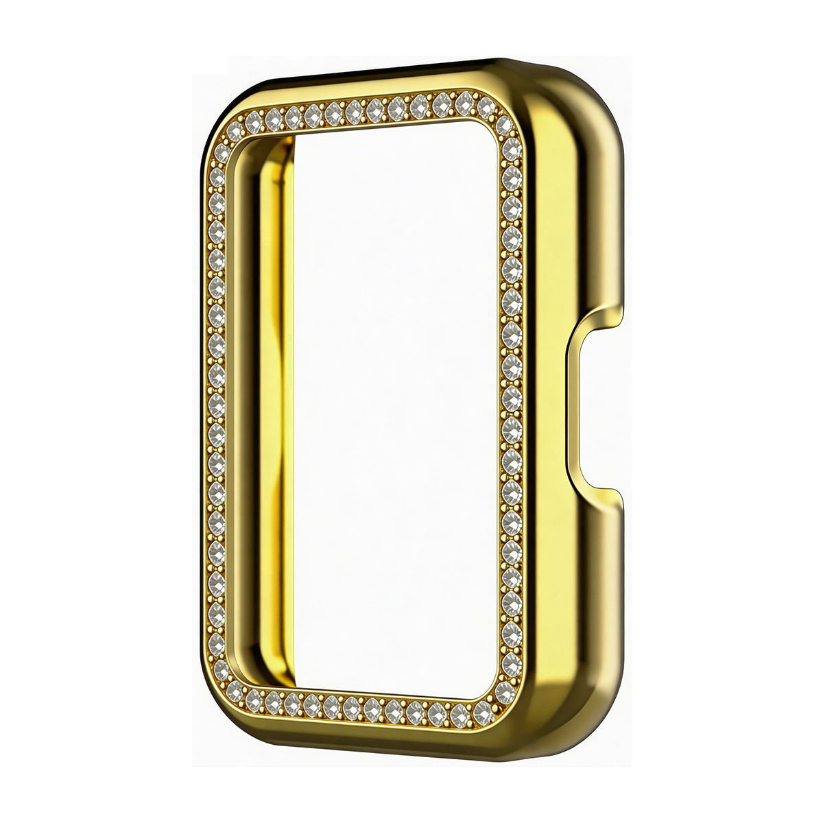 Electroplated gold (single row diamond hollow shell)