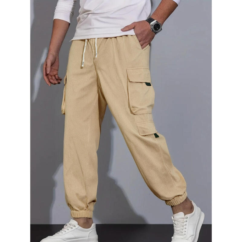 New corduroy work pants for men, European size, popular on Amazon and Xiyin, jogger pants with cuffs New corduroy work pants for men, European size, popular on Amazon and Xiyin, jogger pants with cuffs