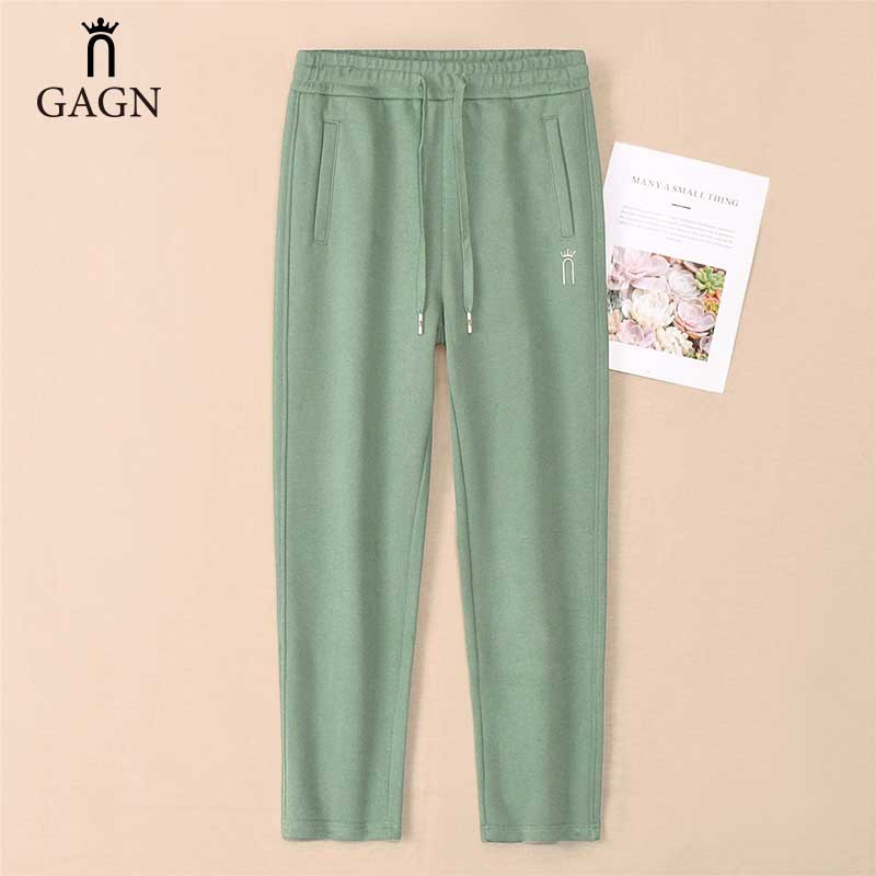 Gagn Women's Pants 2026 New Spring and Autumn High-Waisted Long Pants Loose Slimming Casual Straight-Leg Women's Pants