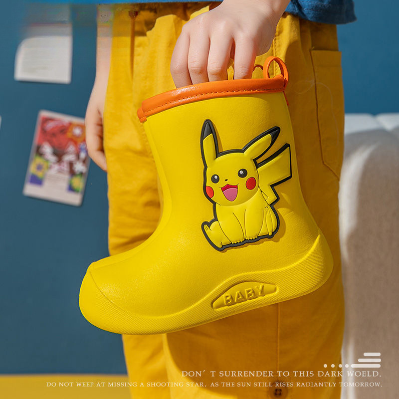 Children's Rain Boots Water Shoes Children's Non-slip Kindergarten Girls' Baby's Rain Boots Light Boys' Cute Water Boots