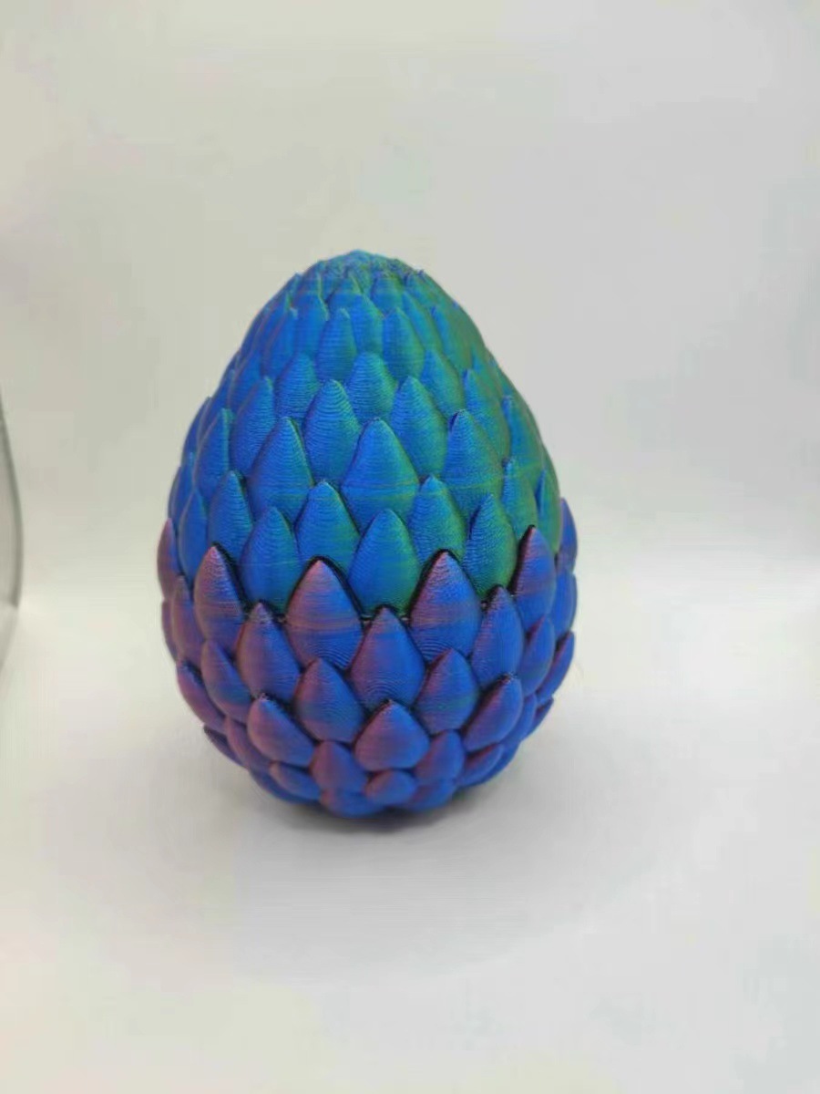 Impresión 3D dragón huevo dragón caja de regalo traje zafiro dragón decoración regalo hecho a mano color decoración moda creativa jugar