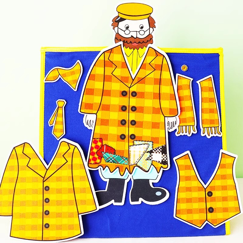 Joseph Has an Old Coat Felt Toy Kidsren's English Picture Book Teaching Aids Classroom Teaching Storytelling Apron Drama
