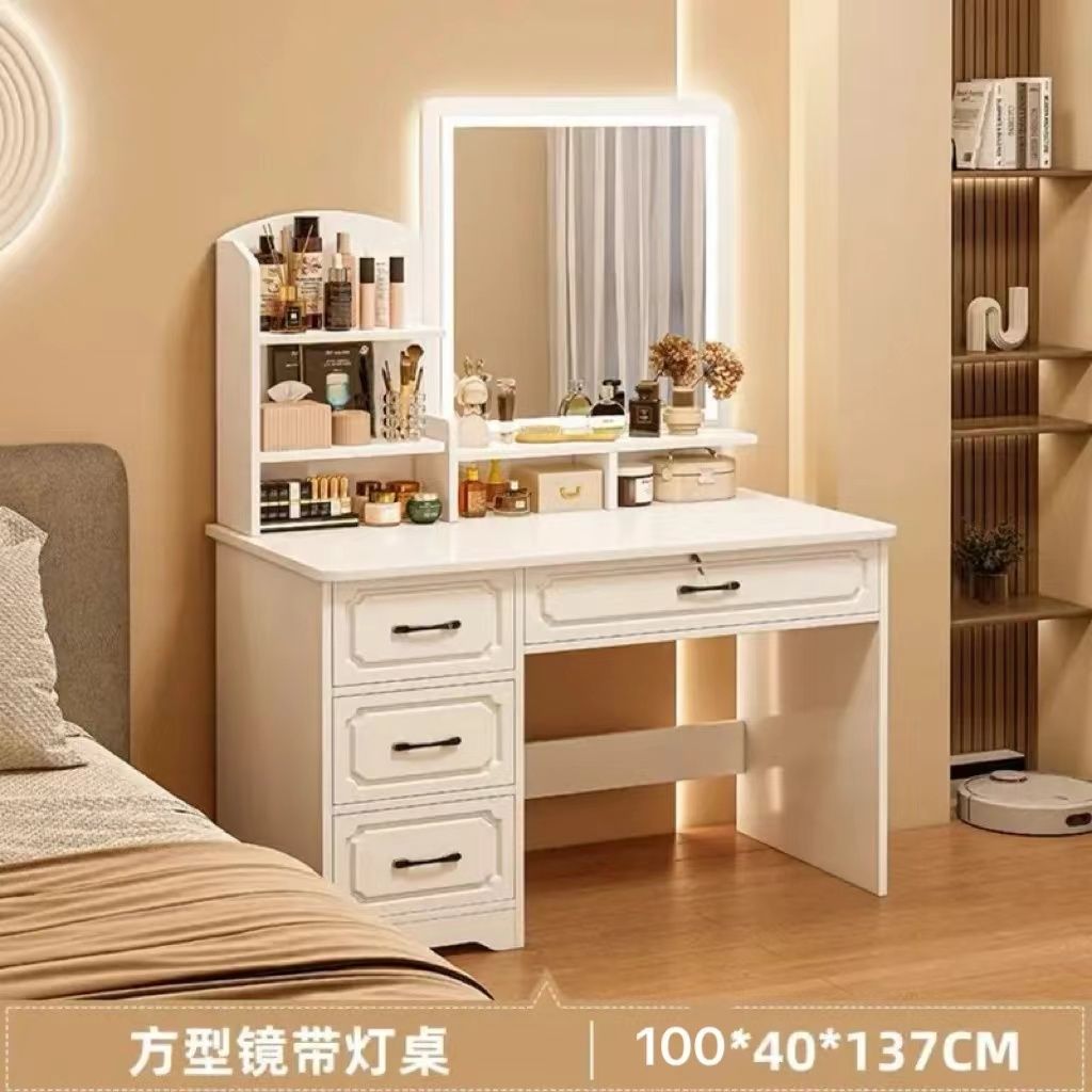 Fábrica directa de dormitorio pequeño simple mesas de vestuario dormitorio simple moderno gabinete de almacenamiento de mesa de vestuario una