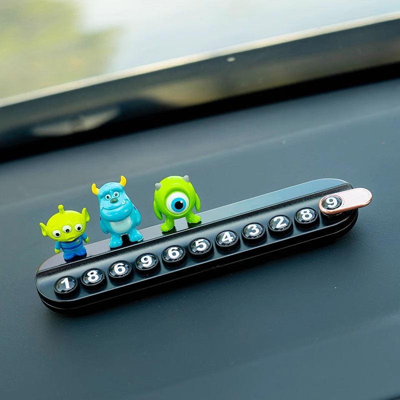 Decoraciones para automóviles accesorios para interiores juguetes lindos movilización total de automóviles consola pantalla de visualización muñeca decoración
