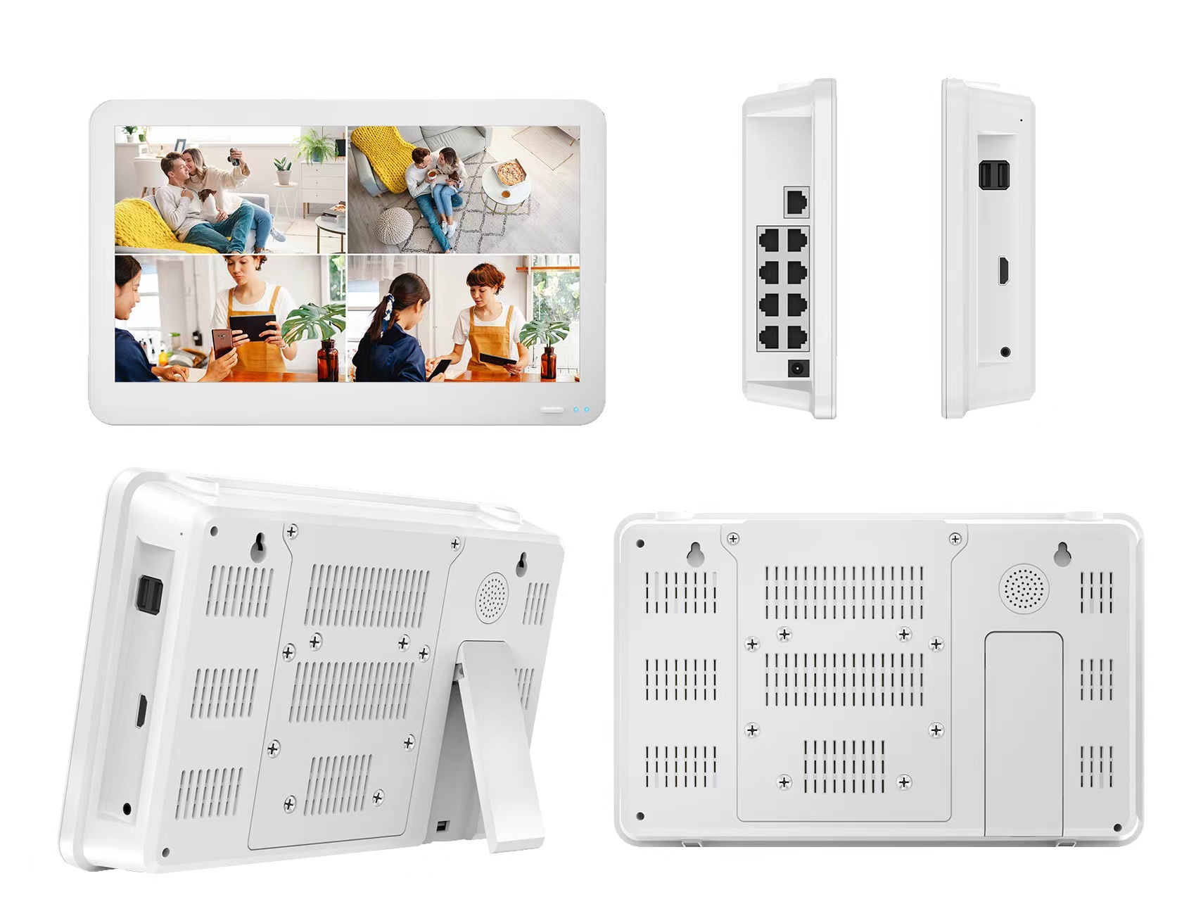 POE video kaydedici üçü bir arada video ekranı entegre ONVIF ultra yüksek çözünürlüklü 4K uyumlu 8MP dış mekan wifi dome kamera