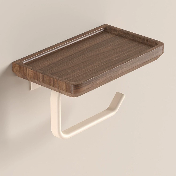 Салон для салфеток для мобильных телефонов Mayard ореховый телефон стойка для ванной комнаты из массива дерева рулонной бумаги стойка для ванной без пробивания бумажных полотенец