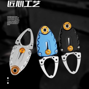 Aluminum Alloy Fish Control Mini Luya Fish Lip Clip Catch Extraction Fish Pliers Fishing Gear Fishing Supplies in stock Wholesale