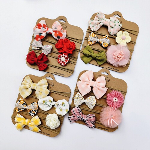 Children's hairband Internet celebrity girl chiffon bow headdress Korean style little girl cute headband baby does not hurt hair accessories