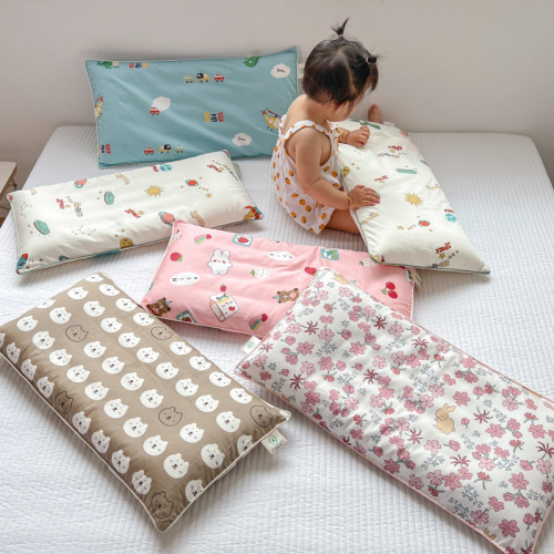 Class A cotton children's pillow, cassia pillow, kindergarten pillow core, removable and washable child pillow core, baby cartoon pillow