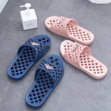 格莱芙漏水塑料浴室拖鞋凉拖男家用室内情侣按摩洗澡平底软拖鞋女