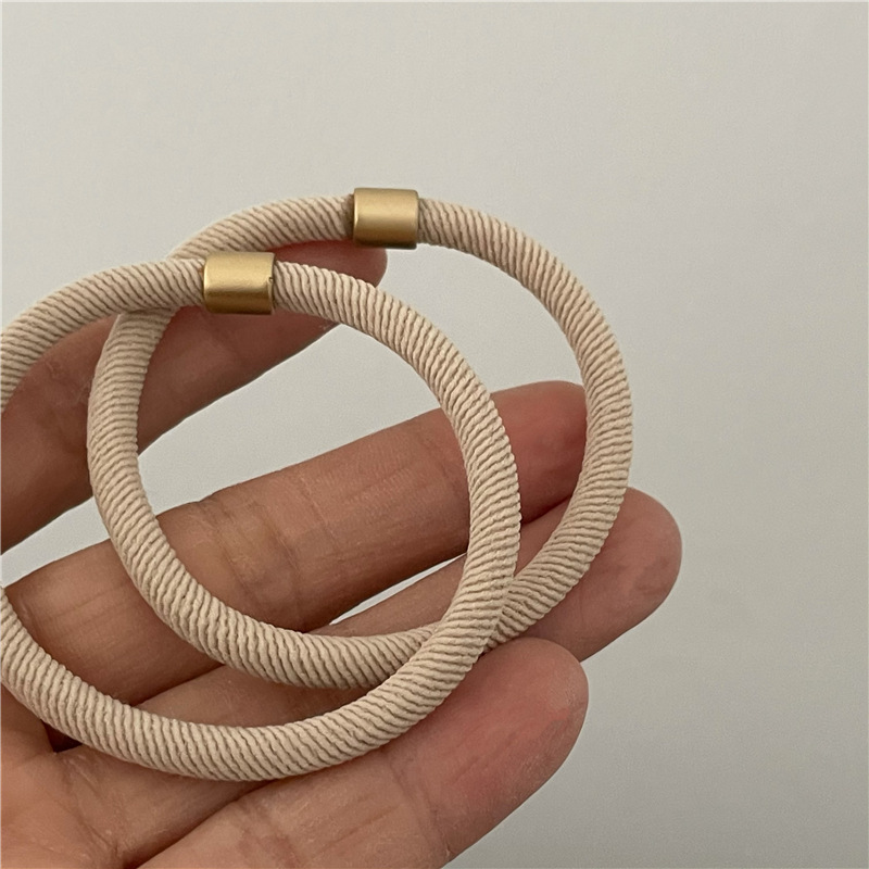 Solid Color Pattern Fashion Solid Color Cloth Hair Tie 1 Piece