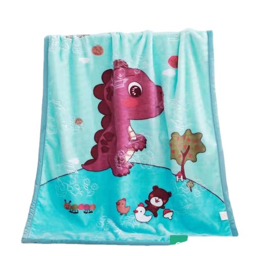 Double-layer thickened children's cloud blanket Raschel blanket cartoon winter thick kindergarten nap small blanket new wholesale