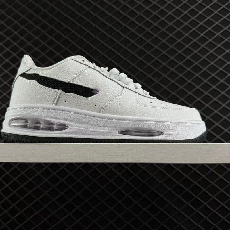 Air Force 1'07 Air Force One Air Cushion Visible Window Bottom Heightening Easiest for Match Sports Sneakers White Shoes