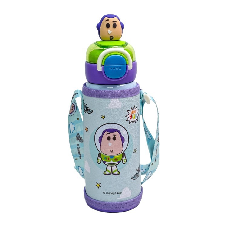 Strawberry Bear Bas Lightyear Co-branding Taza de aislamiento para niños Taza de paja de doble boca de bebida Taza de agua de dibujos animados de alta capacidad