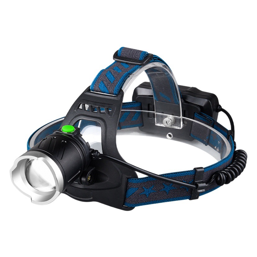 Nueva inducción zoom LED faro larga resistencia al aire libre pesca cabeza desgaste iluminación fuerte luz Super brillante faro recargable