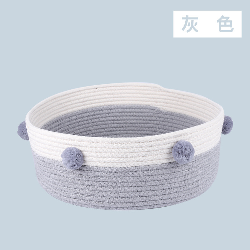 Fábrica al por mayor popular en línea Celebrity Four Seasons nido de gato universal resistente a los arañazos cuerda de algodón resistente a los mordiscos tejida nido de gato Cama de Gato