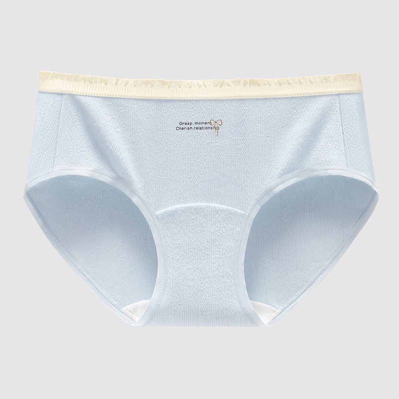 Ropa interior de mujer, algodón puro, antibacteriano, entrepierna larga, estilo fino de primavera y verano, bragas triangulares japonesas para niñas, bragas de algodón sin costuras