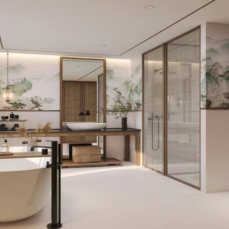 Foshan New New Chinoiserie 600X1200 Bathroom Tiles Song Style Tiles Kitchen Wall Tiles Toilet Antique Floor Tiles