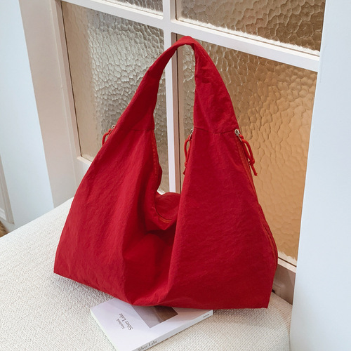 2025 Tot Bag Large Capacity Trendy Casual Shoulder Bag Korean Style Daily Simple Commute Backpack