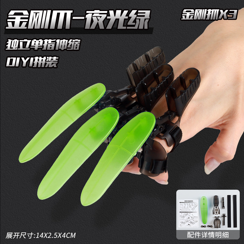 Nocturno explosivo garra lobo retráctil garra mecánica descompresión creativa de juguetes para niños cabello