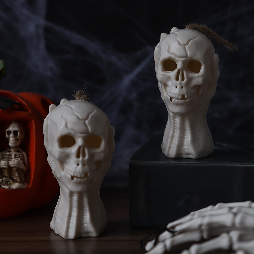 Decoración transfronteriza de Halloween, lámpara de calabaza, diseño de atmósfera de vacaciones, props, mano agarrada, velas cráneo, lámpara nocturna