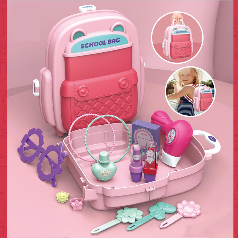 Bolsa de hombro de simulación para niños transfronterizos cocina vajilla postre doctor herramienta donut play House pequeña mochila de juguete