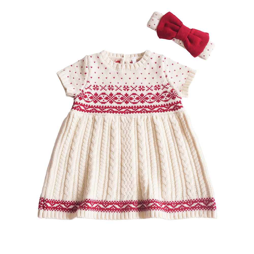 Baby Girl Sweater Christmas Elk Style