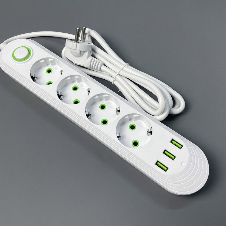 Fábrica directa enchufe de corriente doméstica de extensión europea enchufe de alimentación ruso alemán indonesia poroso transfronterizo al por mayor