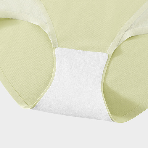 Matcha Girl 7A Antibacterial Pure Cotton Crotch Underwear for Women, One-Piece, Ultra-Soft, Seamless, Youthful Design, Mid-Rise Sports Briefs