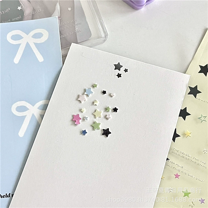 Ловкие пентаграммы штамп машина для тиснения звезды мини-маленькие отверстия для бумаги с одним отверстием пластиковый материал