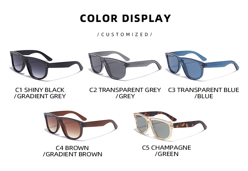 Streetwear Geometric Pc Square Full Frame Glasses display picture 4