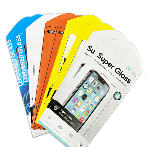 Tempered film packaging box Apple mobile phone screen film paper bag packaging 10-in-1 protective film envelope paper box