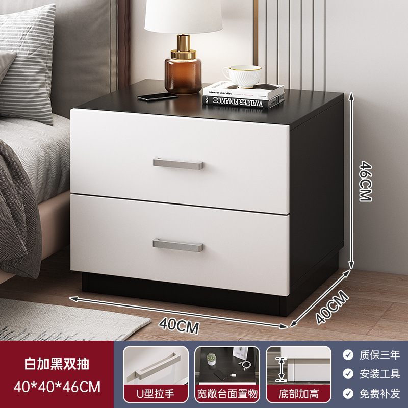 Mesita de noche simple y moderna, armario de almacenamiento para el hogar, mesita de noche para dormitorio, habitación de alquiler multifuncional, armario de almacenamiento simple