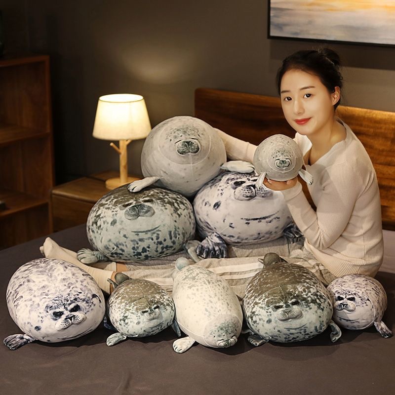 Cross-Border Japan Osaka Seal Plush Toy Realistic Seal Doll Pillow Aquarium Souvenir Plush Toy Wholesale