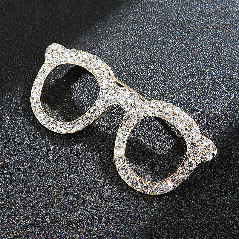 Hip-Hop Shiny Pin Printing Leaf Crown Alloy Hollow Out Inlay Rhinestones Unisex Brooches display picture 14