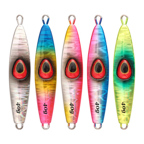 40g 60g 80g export cross-border quality offshore fishing slow-rolling iron plate lure boat fishing false bait lead fish