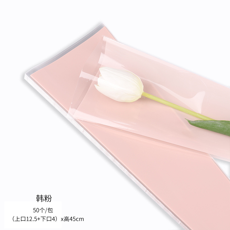 (procesamiento personalizado) macarón de color sólido bolsas de paquete de flores materiales de embalaje