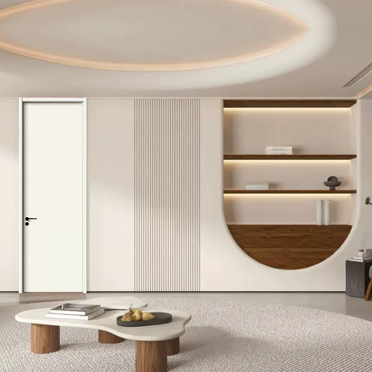 浙江江山尚雅实木复合多层板全木门零度无漆门室内平开房门木饰面