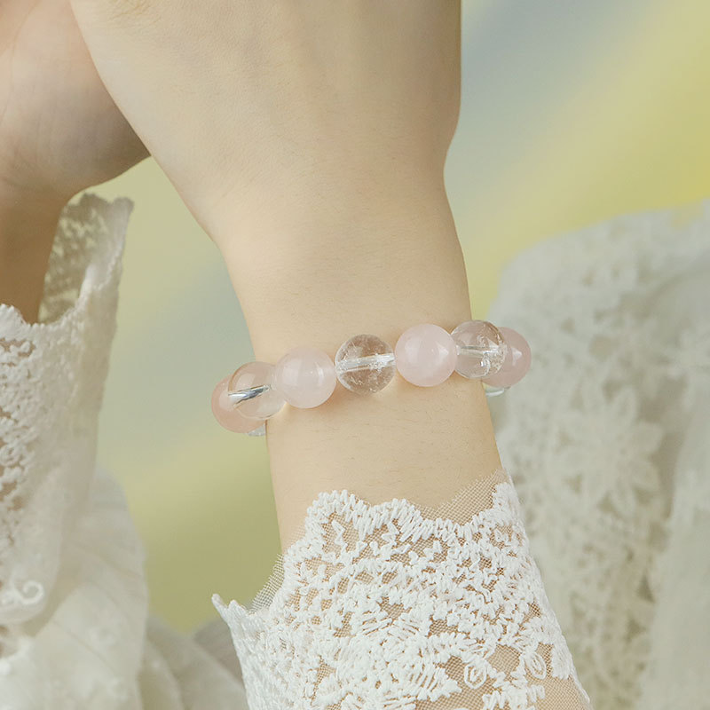 Pulseras de cristal de polvo natural originales, nuevos estilos chinos exquisitos y versátiles para enviar a amigos y amigas cuerdas de cuentas DIY joyas de mano