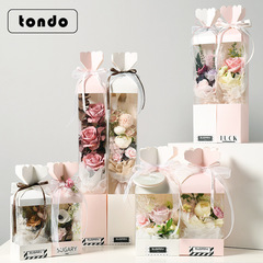 (Processing) Valentine's Day gift sugar-coated cannonball flower packaging hand flower box