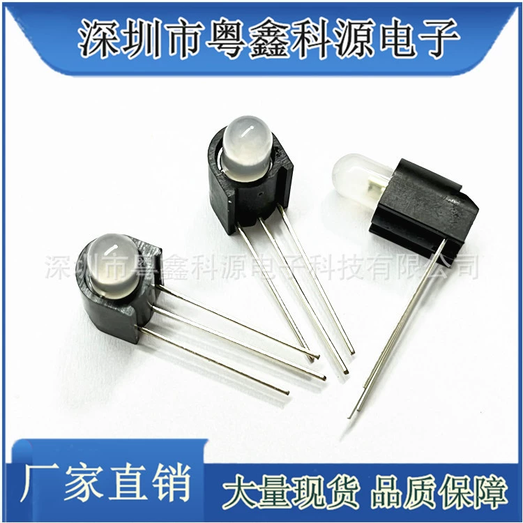 Патрон лампы двух-цвета одно-отверстия 5 мм с 3 ногами и 90 градусов держатель лампы тумана двух-цвета одно-отверстия Ф5 красный и зеленый с лампой СИД