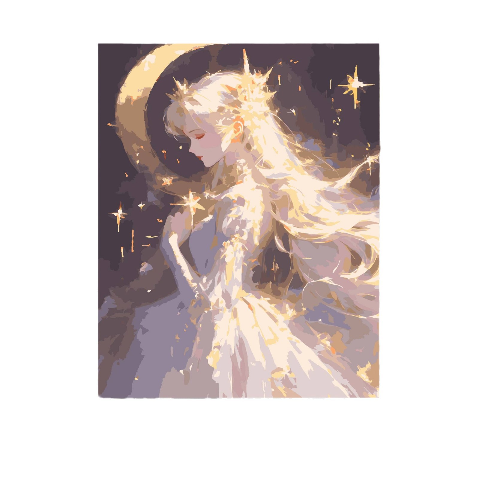 Princesa Príncipe DIY pintura al óleo digital dibujos animados curar grafitis pintura al óleo descompresión regalo dibujado a mano