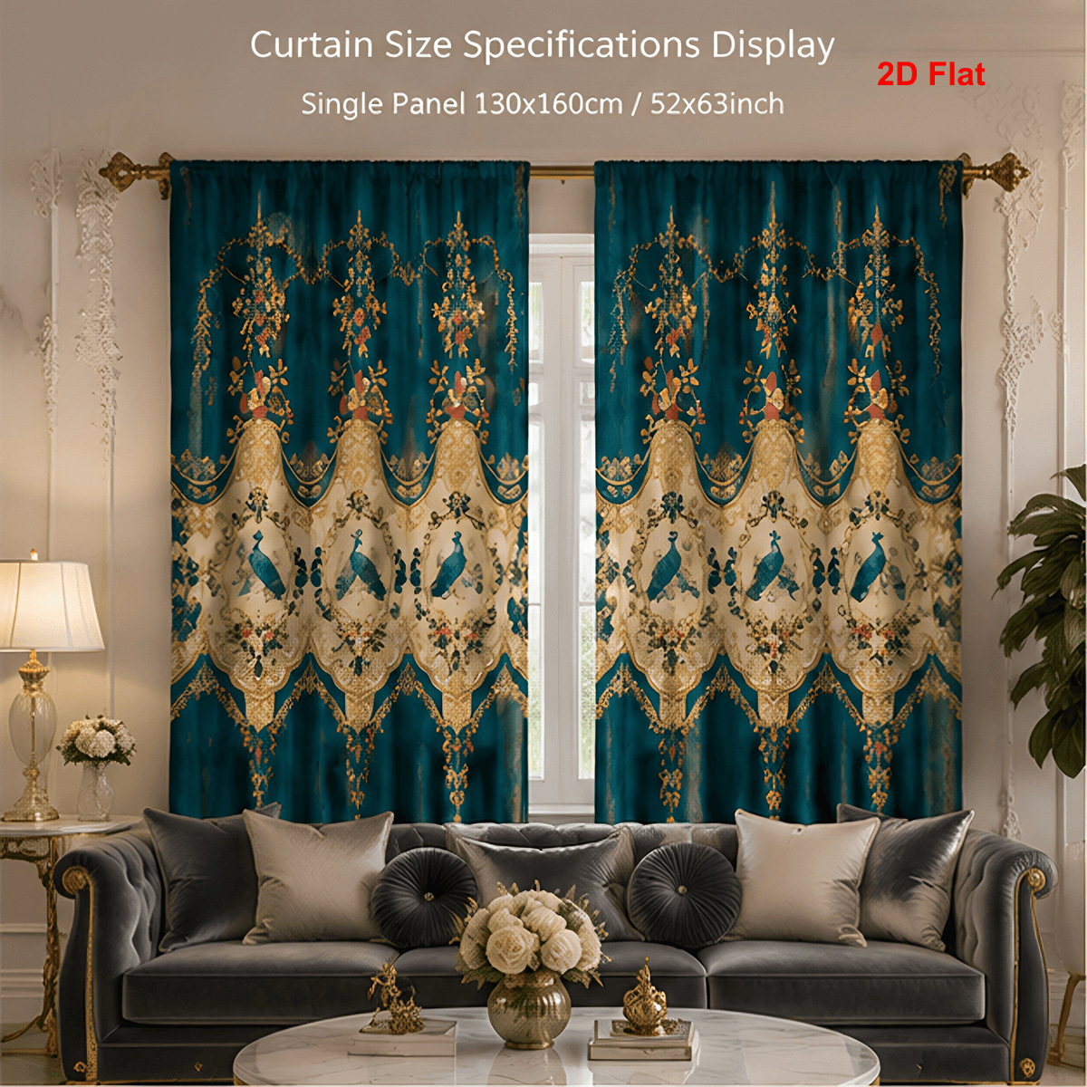 Cortina POD personalizada transfronteriza sala de estar para diseñar cortinas de impresión digital cortinas de decoración europea y americana cortina de tela gruesa image 21