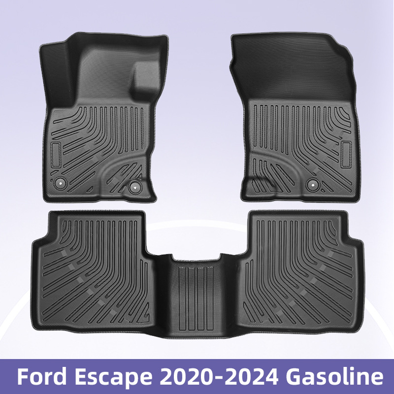 Es adecuado para Ford Escape 2020 - 2024 Combustible 3D todo el tiempo TPE cojín de pie cojín de colateral