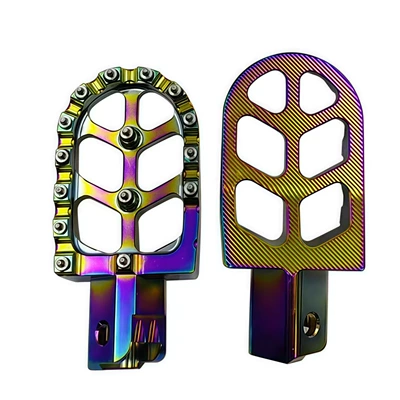Neutral Motorcycle Modified Cnc Anti-Skid Motorcycle pedals - colorful