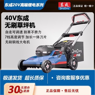 Dongcheng 40V Brushless Lithium Battery Hand-Pushed Lawn Mower High-Power Electric Lawn Mower Weeding Lawn Trimmer