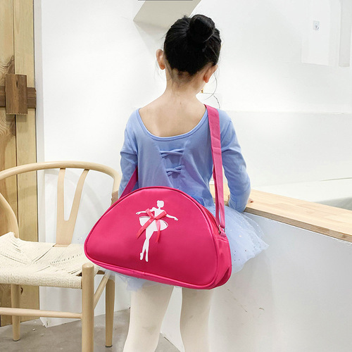 Children's Dance Bag New Children's Shoulder Dance Backpack Latin Ballet School Bag Girls Princess Dance Bag Printed
