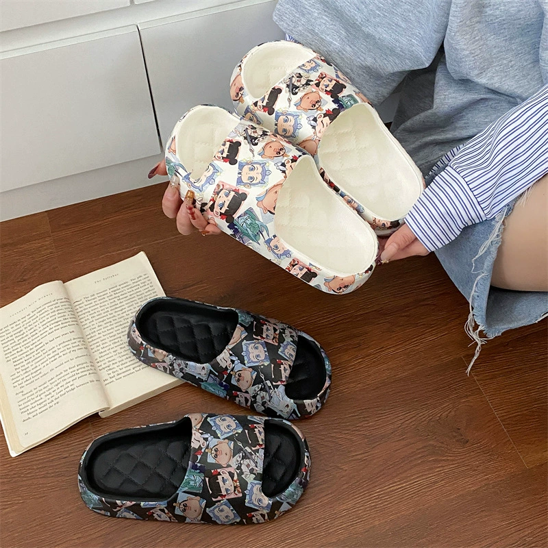 2025 мультфильм национальный стиль EVA Нежа 3.0 наступить на чувство смерти в холодных тапочках