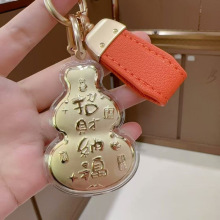 足金999马年新招财纳福葫芦钥匙扣手机链挂饰  天官赐福车挂批发