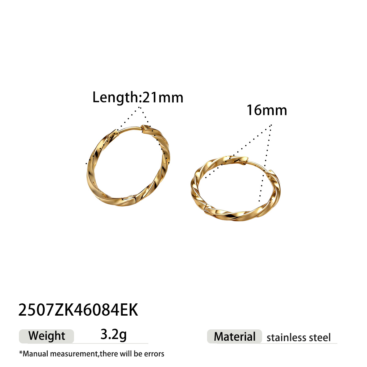 Taina europa y americana auriculares de acero inoxidable lujoso ligero estilo de moda personalidad de alta calidad torsión pendientes de acero de titanio transfronterizos auriculares de venta caliente